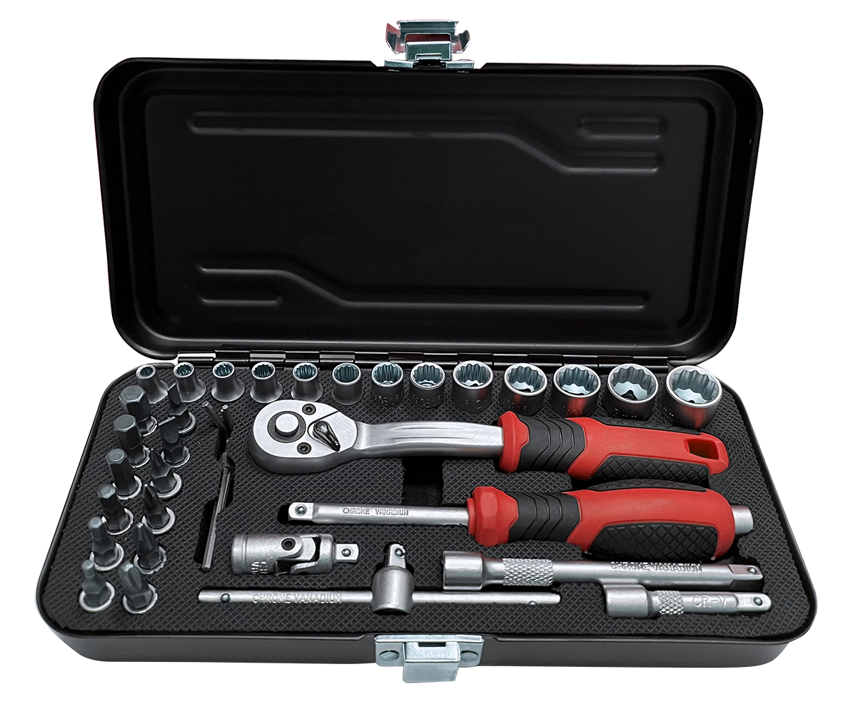 34pc Tool Set with Metal Box