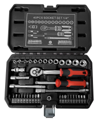 40 pcs socket set 1/4